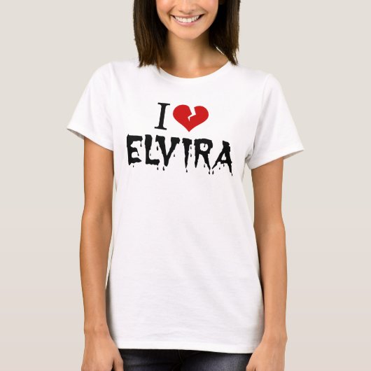 Ik hou van Elvira Broken Heart T-shirt (Voorkant)