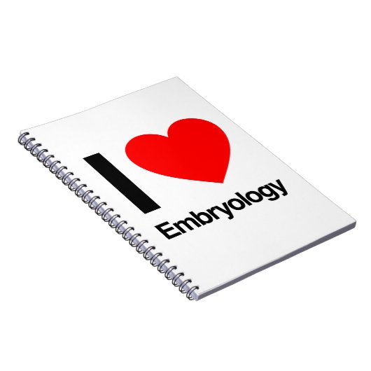 ik hou van embryo ' s notitieboek (Rechterzijde)