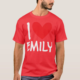 Ik hou van Emily Name Personalized Girl Woman Bff T-shirt
