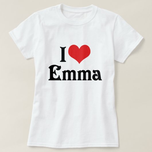 Ik hou van Emma T-shirt (Design voorkant)