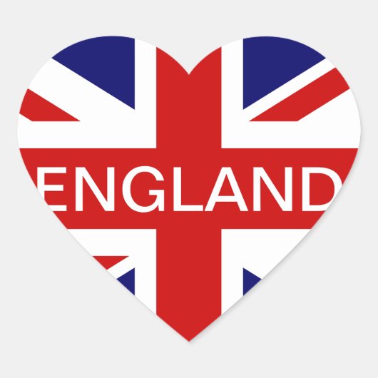Ik hou van Engeland stickers | Britse Union jack v (Voorkant)