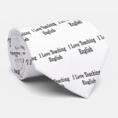 Ik hou van Engels leren Stropdas (Opgerold)