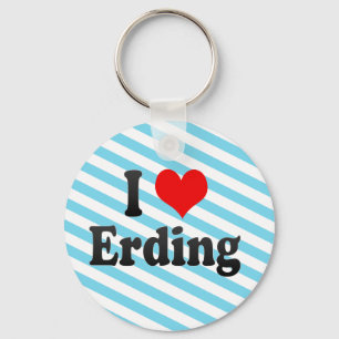 Ik hou van Erding, Duitsland. Ich Liebe Erding, Du Sleutelhanger