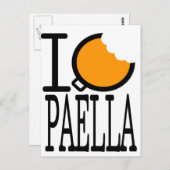 ik hou van eten paella briefkaart (Voorkant / Achterkant)