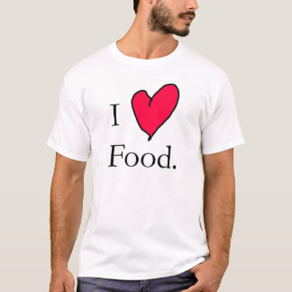 Ik hou van eten t-shirt