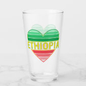 Ik hou van Ethiopië, Ethiopisch hart Glas (Achterkant)