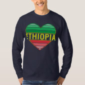 Ik hou van Ethiopië, Ethiopisch hart T-shirt (Voorkant)