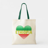 Ik hou van Ethiopië, Ethiopisch hart Tote Bag (Achterkant)