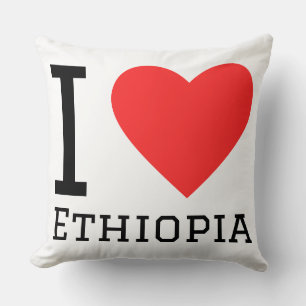 Ik hou van Ethiopië Kussen