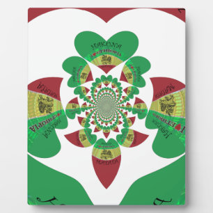 Ik hou van Ethiopië - Oprechte Rasta-kunst Fotoplaat