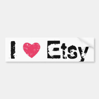 Ik hou van Etsy Bumpersticker