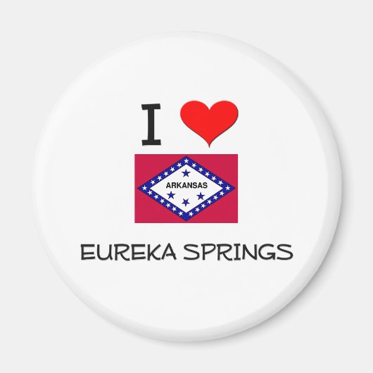 Ik hou van EUREKA SPRINGS Arkansas Magneet (Voorkant)