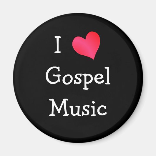 Ik hou van evangelmuziek magneet (Voorkant)