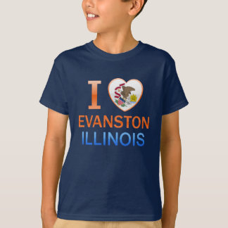 Ik hou van Evanston, IL T-shirt