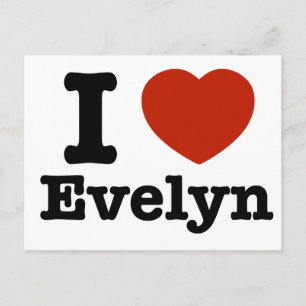 Ik hou van Evelyn Briefkaart