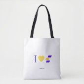 Ik hou van Everflow Canvas tas (Voorkant)