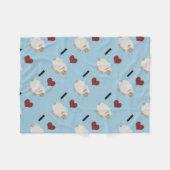 Ik hou van Ewe Fleece Deken (Voorkant (Horizontaal))