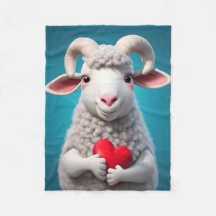Ik hou van Ewe Fleece Deken