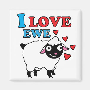 Ik hou van Ewe Magnet Magneet