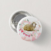 Ik hou van Ewe Ronde Button 3,2 Cm (Voorkant /achterkant)