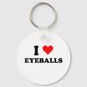 Ik hou van Eyeballen Sleutelhanger