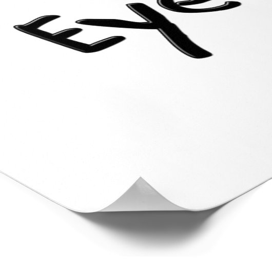 Ik hou van Eyebrows Poster (Hoek)