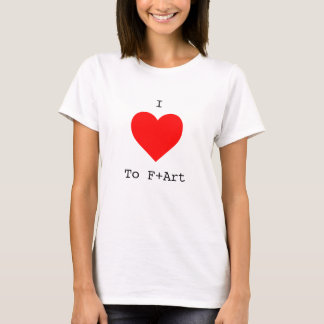 Ik hou van F+Art Women's T-Shirt met de F+Art Cafe