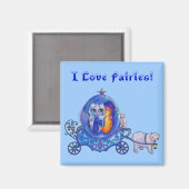 Ik hou van Fairies! Bubble Carriage, Fairy, Polar Magneet (Voorkant / Achterkant)
