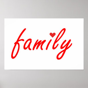 Ik hou van familie poster