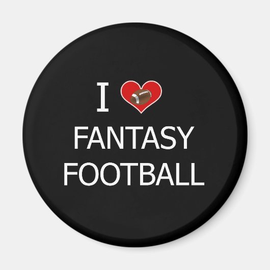 Ik hou van Fantasy Football Magneet (Voorkant)