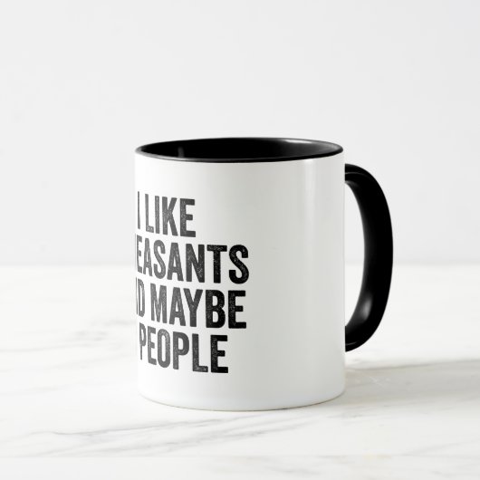Ik hou van fazanten en misschien 3 mensen mok (Voorkant rechts)