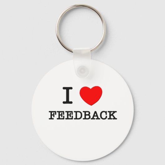 Ik hou van feedback sleutelhanger (Voorkant)