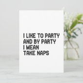 Ik hou van feest en ik bedoel, per partij, Naps Ca Kaart (Staand voorkant)