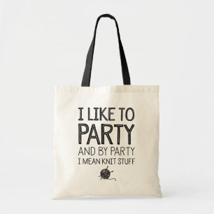 Ik hou van feesten en van een partij... tote bag