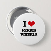 Ik hou van Ferris Wheels Ronde Button 7,6 Cm (Voorkant /achterkant)