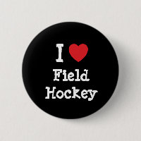 Ik hou van Field Hockey-hart aangepast aan maat