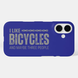 Ik hou van fietsen en misschien drie mensen citere iPhone 16 hoesje