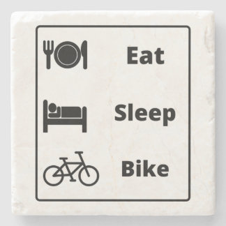 Ik hou van fietsen stenen onderzetter