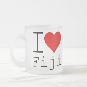 Ik hou van FIJI Matglas Koffiemok