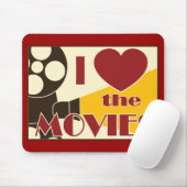 Ik hou van films muismat (Met muis)