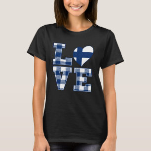 Ik hou van Finland, trots om de Finse vlag te zijn T-shirt