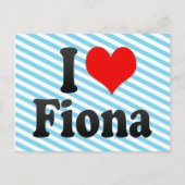 Ik hou van Fiona Briefkaart (Voorkant)