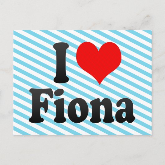Ik hou van Fiona Briefkaart (Voorkant)
