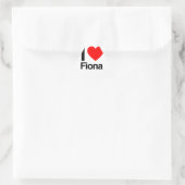 ik hou van fiona driehoek sticker (Tas)