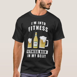 Ik hou van Fitness, Fitness Bier In Mijn Buik - Gr T-shirt