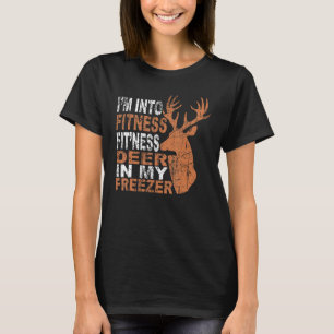 Ik hou van fitness herten diepvries grappige jager t-shirt