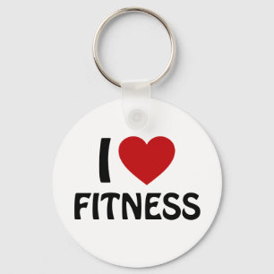 Ik hou van Fitness Sleutelhanger