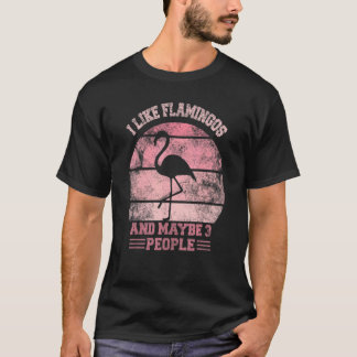 Ik hou van Flamingo en misschien 3 mensen die cita T-shirt