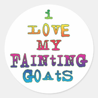 Ik hou van flauwvallen ronde sticker