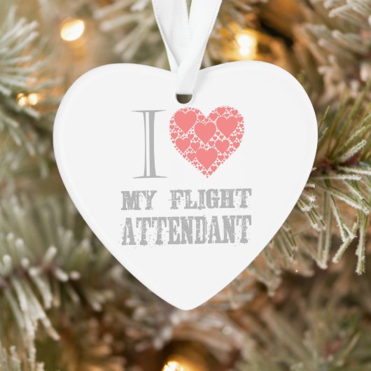 Ik hou van Flight Attendants Ornament (Boom)